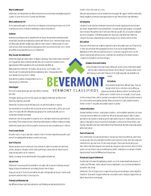 About beVermont Vermont Classifieds Advantages